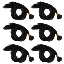 30-Inch Drawstring Straight Straight Virgin Remy Brazilian Hair Braided Bunch of Hair Extended Hair Wig 6 Bundle