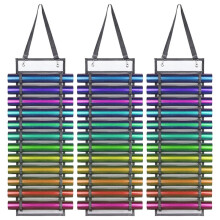 3X Vinyl Storage Rack, 12 Holes Vinyl Organizers Vinyl Roll Holder, for Vinyl Sheets/Heat Transfer Paper/Design Drawings