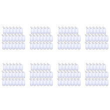 ÉTiquettes D'Identification de Porte-Clés en Plastique Portable Blanc Porte-Clés 160 Pièces