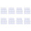 White Portable Plastic Key Fob Key Tag ID Labels 160 Pieces 2