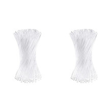 200 Pièces 4 Pouces Acrylique Bâtons de Sucette Tiges Acryliques Réutilisables Claires pour Faire Des Sucettes Gâteau Pops Bonbons Chocolats