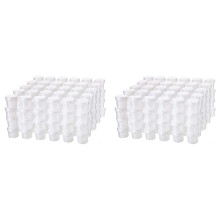 100 Strips Empty Paint Pots 5 Ml Paint Pots Strips Storage Containers Painting Arts Crafts Supplies, 600 Pots in Total
