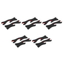 5X 2 Tier Katana Samurai Sword Holder Black Bracket Hanger Red Cotton Display Stand