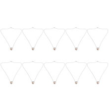 10X Double Heart Rose Gold Cremation Urn Necklace Pendant Funnel Fill Kit Keepsake Memorial Ashes