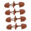4Pcs Coat Toggle Buttons Accessories Simple Garment Buttons PU Leather Practical Brown 4