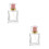 2Pcs Pink Glass Perfume Atomizer Refillable Spray Bottle Travel Mist 7