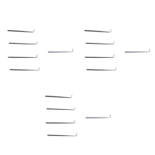 15Pcs Wig Hair Extension Hook Ventilating Needle for Wig Making Crochet Hook Tools Repair Lace Wigs Hook Needle