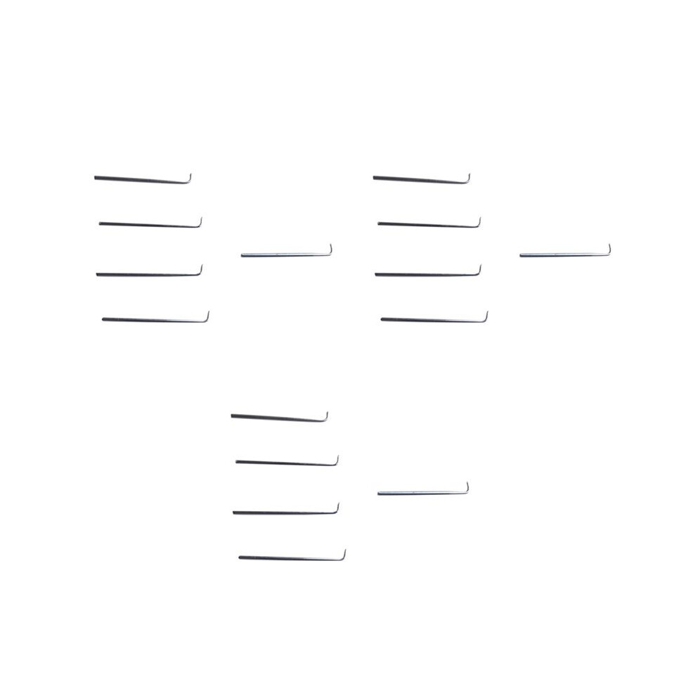 Unisex 15Pcs Wig Hair Extension Hook Ventilating Needle For Wig Making Crochet Hook Tools Repair Lace Wigs Hook Needle