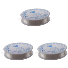 3 Pcs 20 Meters Spool of Crystal Clear Strong Beading Thread Cord Wire Jewellery Making Necklaces Bracelets 0.5mm