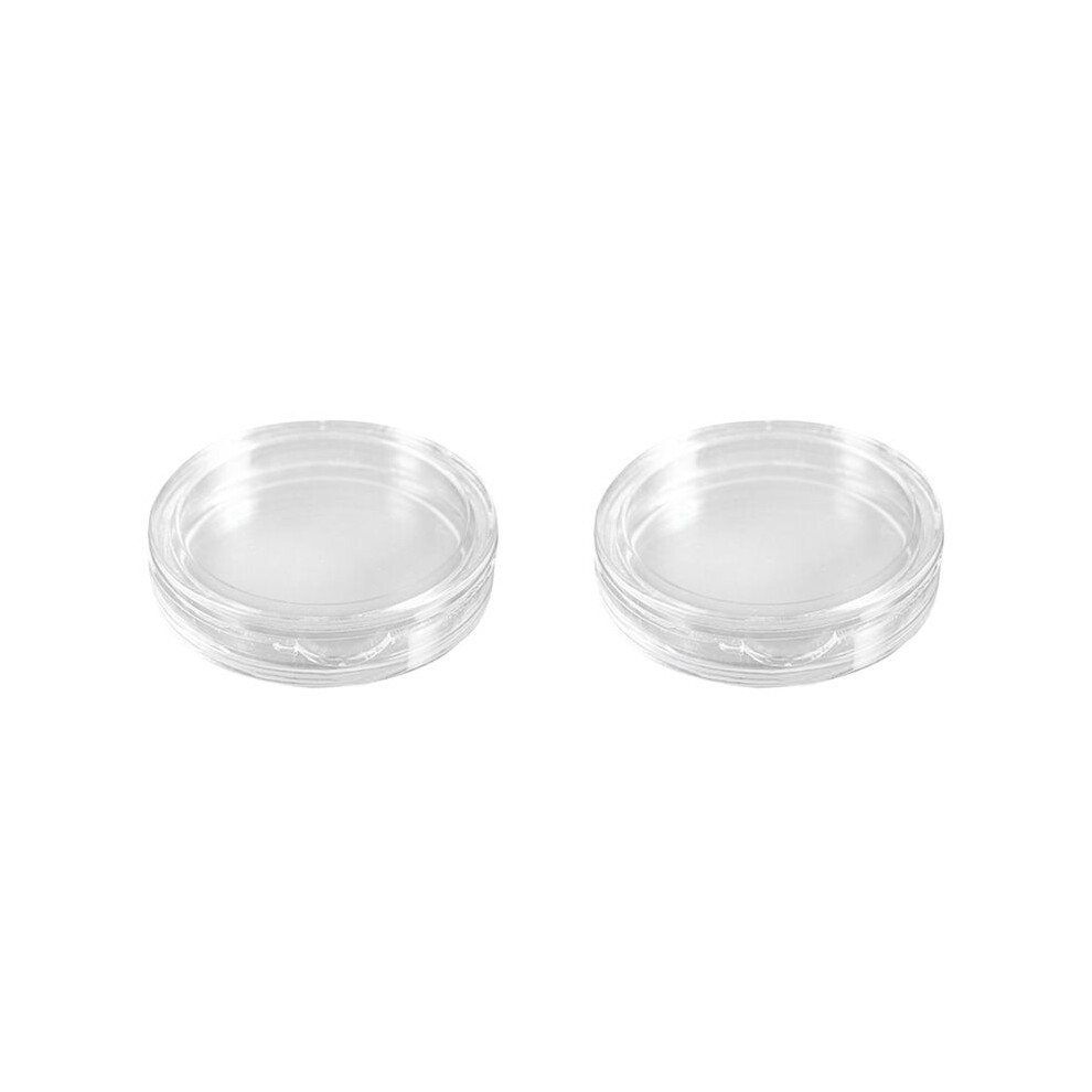 20 Pcs Small Round Transparent Plastic Coin Capsules Box 38mm