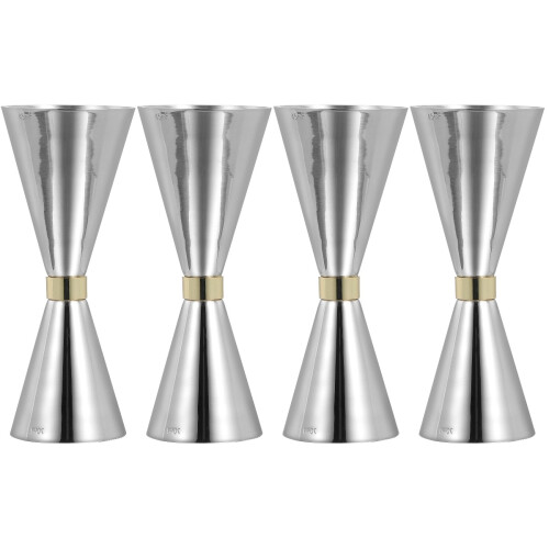 4Pcs Double Cocktail Jigger Stainless Steel Ounce Cups Bar Accessory 2