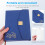 Dark Blue Work Journal Notepad Portable Daily Planner with Paper 8