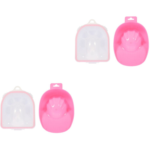 4Pcs Assorted Color Nail Soaking Bowls Manicure Tools Hand Soak Bowls 1