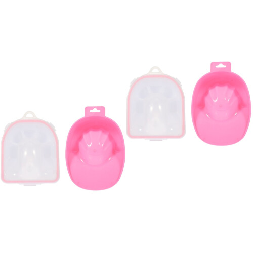 4Pcs Assorted Color Nail Soaking Bowls Manicure Tools Hand Soak Bowls 2