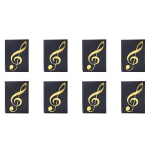 8X Sheet Music Folder, 60 Pages, Sheet Music/Holder,Fits Letter Size A4, Writable & Detachable Choir Folder (Black)