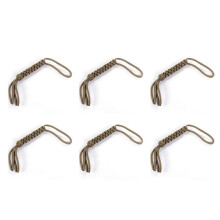 6X Laniere de Couteau en Paracord(Corde de Parachute) Tissage Carree Khaki --Decoration de Couteau,Lampe de Poche, Porte-Cles,Etc.