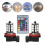 Λαμπτήρες LED ομίχλης, υψηλής ισχύος, τηλεχειριστήριο RGB, εύκολη εγκατάσταση, φώτα 7