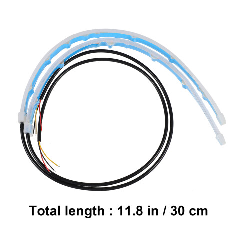 12Pcs Thin Flexible Strip Bar Waterproof Car Accessories 1