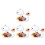 8Pcs Transparent Cake Dome Covers Smoking Lids for Snacks 11