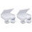 2X Bead Organizer Box, A Large Transparent Box with 60PCS Small Clear Plastic Storage Containers,Portable  Box 1
