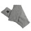 USB Electric Heating Scarf 3 Temperature Adjustable Washable Grey Neck Wrap 14