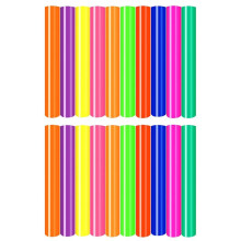 HTV Winyl Termotransferowy - 30X25Cm 20 Arkuszy Neonowy Żelazko na Winylu Zielony Neon HTV Niebieski Neonowy T-Shirt Winylowy Termotransferowy