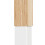 Appendiabiti in legno bianco e metallo 8