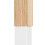 Appendiabiti in legno bianco e metallo 12