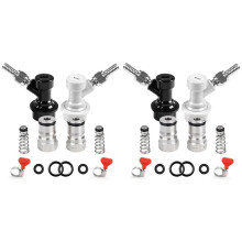 4x Lock Keg Post Quick Disconnect Set,Corny Keg Connectors,Homebrew Stainless Corny Keg Post 19/32-18 Female Thread