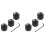 6Pcs Metal Volume Knob Electric Guitar Bass Volume Tone Control Knobs Dome Knobs Potentiometer Hat Cap 2