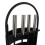 Kaminbesteck-Set, Stahl, 5-in-1 mit Ständer 6