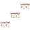 3Ensembles Kit Complet Chaînes Anneaux Ouverts Pour 4