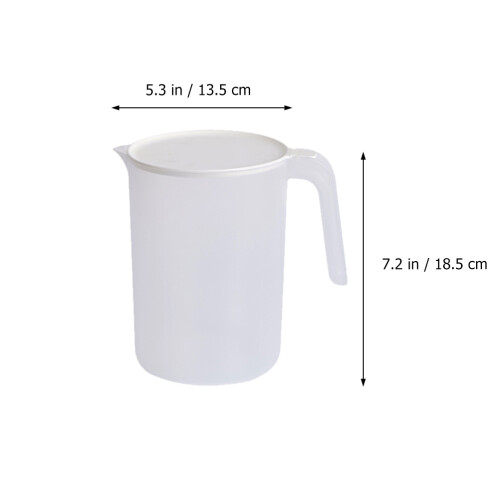 3Sets White Cold Water Kettle Set with Cups Large Capacity 1
