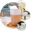 3Sets White Cold Water Kettle Set with Cups Large Capacity 3