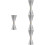 4Pièces Tasses Doseuses Cocktail Argent Acier Bar 5