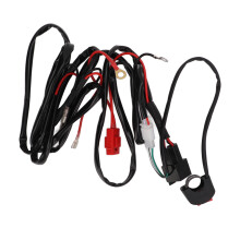 Interruptor de manillar impermeable para vehículos de 12 V, interruptor de control de luz de encendido/apagado anticorrosión con protección de