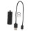 Porte-clés portable, lampe torche LED compacte EDC rechargeable à charge rapide avec câble USB, conception robuste et résistante à l'eau, 1