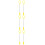 6Pcs Yellow Triangle Iron Mallet Sticks Plastic Iron Stability Handle 8
