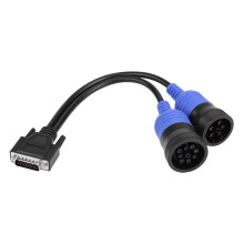 Für Nutzfahrzeuge der Klassen 4–8, 6- und 9-poliges Deutsch-Y-Kabel mit J1708-Anschluss, Adapter für das Diesel-Diagnosegerät 125032USB Link,