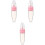 3Pièces Cuillères Silicone Rose Pour Alimentation Bébé Facile 3
