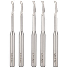 High Speed Steel Router Bit, Single Flute Upcut Spiral CNC End Mill for Precision Cutting, Smooth Cutting Surface and Fast Chip Removal with