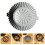 4Stk Silikon Backmatte Air Fryer Liner Wiederverwendbar Grau 9