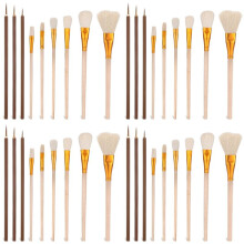 36 Pack Pottery Glaze Brushes Set for Pottery , Acrylic Painting , Watercolor, and Oil Painting - Ceramic Brush Set
