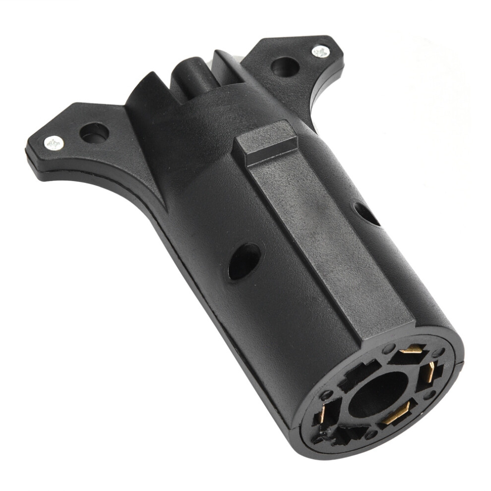 Secure Screw Connector For Towing Systems, Trailer Rv Yacht Tow Wiring Adapter With7to4pin Conversion, Round Socket Plug Connector For Universal 9071309310580