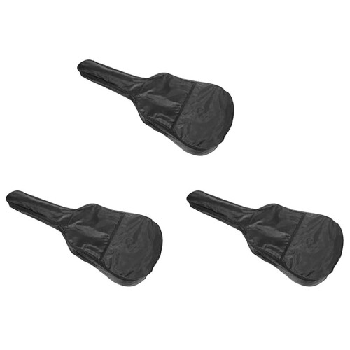 3X Akustisk Gitarrväska Gitarrväska med Bakre Hängslinga för 41 Tum Akustisk Gitarr Elektrisk Gitarr Bas Klassisk Gitarr