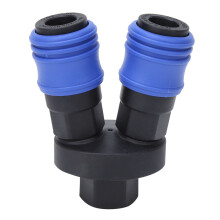 Pneumatic Kit for Air Hose Connections, Quick Connect Fittings with High Tensile Strength and360Degree Free Rotation, Robust Plastic Steel Fittings