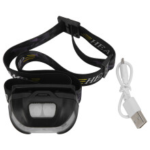5Modes LED Headlamp Super Bright With IPX4Waterproof Rating For Hiking Essentials, USB Rechargeable Headlight Featuring Adjustable Headband And Red