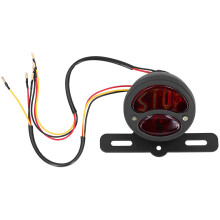 Brake Stop Light for Motorcycle LED Tail Light with Integrated License Plate, Rear Brake Lamp License Plate Holder Light Maximum Visibility, Running
