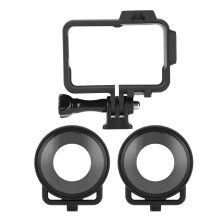 Action Camera Protective Frame For Insta360One R, Wear Resistant Anti Vibration Mounting Bracket With Waterproof Dustproof Housing Frame, Cold Shoe