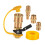 Propane Quick Connect Adapter Kit Replacement Versatile Shut Off Valve 1/4" Male 2